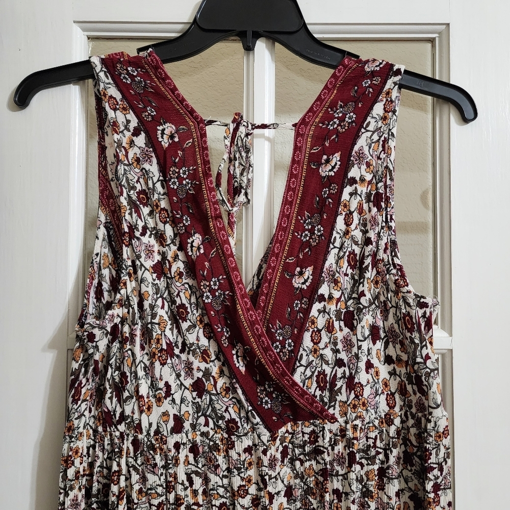 Knox Rose XL Boho Floral Maxi Dress Sleeveless Border Print Festival Cottagecore - Picture 8 of 13